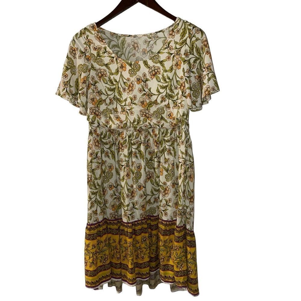 Vintage Floral Babydoll Dress 